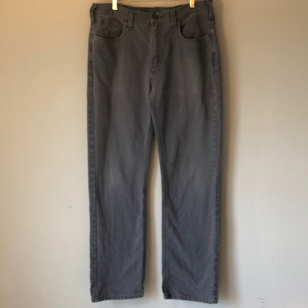 Carhartt relaxed fit grey pants 36x34
